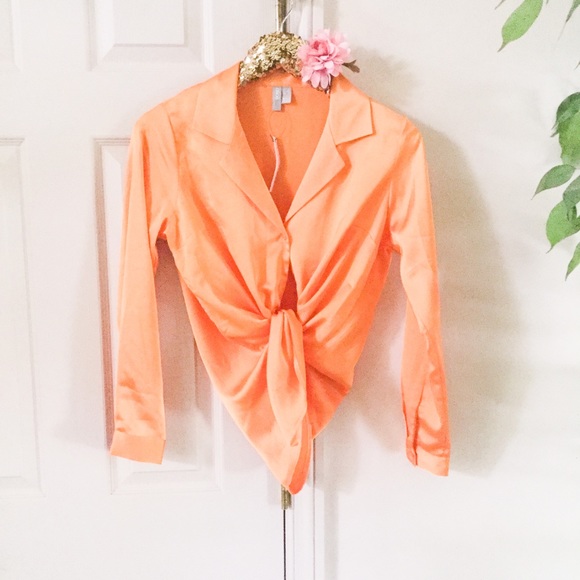 ⭐️ASOS ORANGE BLOUSE⭐️ - Picture 2 of 4